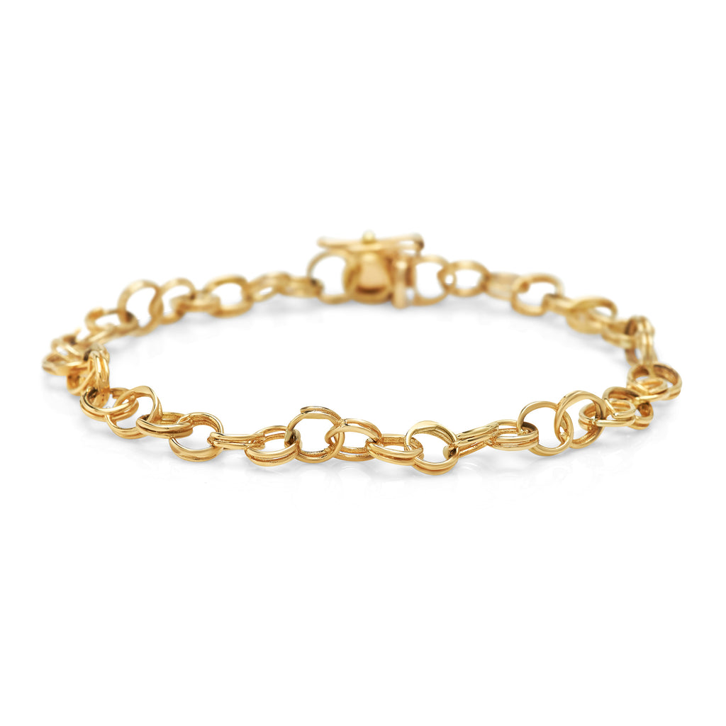 Yellow Gold Cirque Chainlink Bracelet