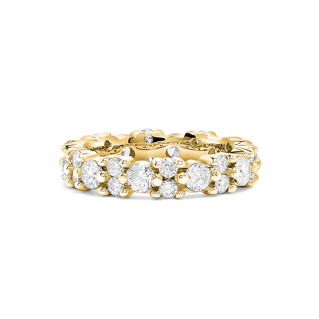 Yellow Gold Diamond Garland Eternity Ring