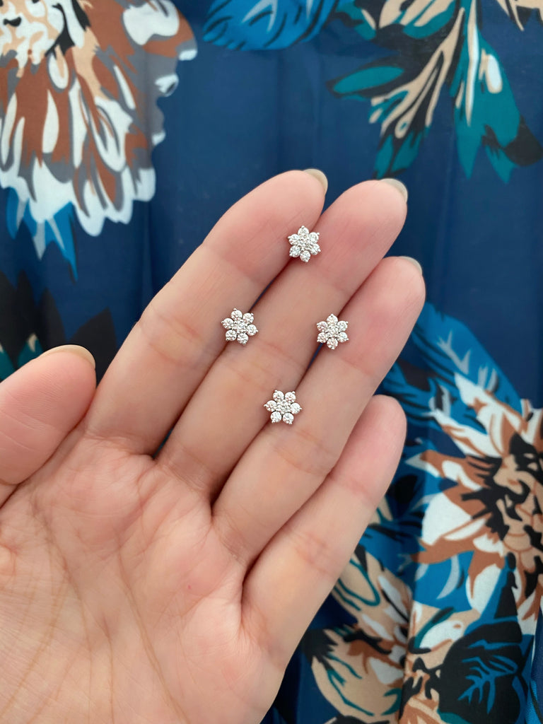 Nelly Diamond Cluster Earrings
