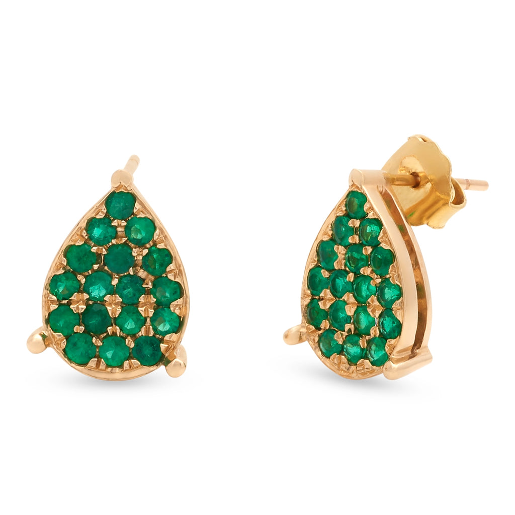 Emerald Droplets Earrings