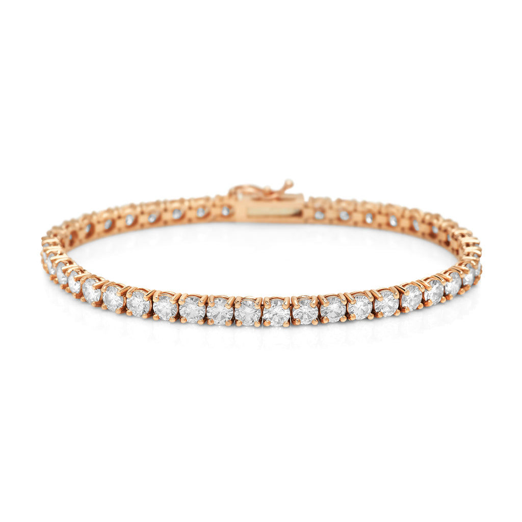 Rose Gold Diamond Tennis Bracelet