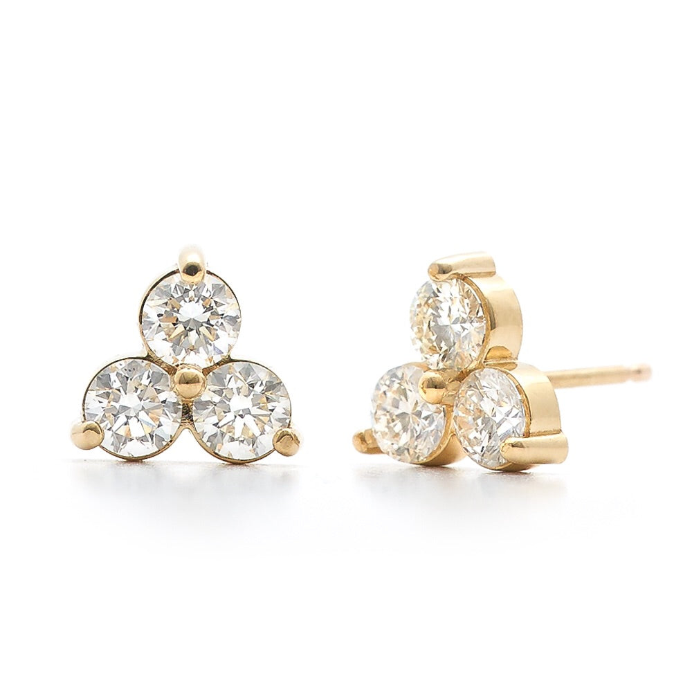 Mimie Diamond Cluster Earrings - Small – Lusha Roy Fine Jewelry, Inc